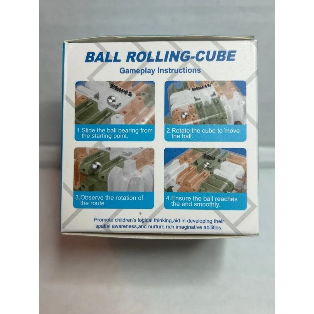 Ball Rolling Cube Scrolling Challenge Puzzle Toy